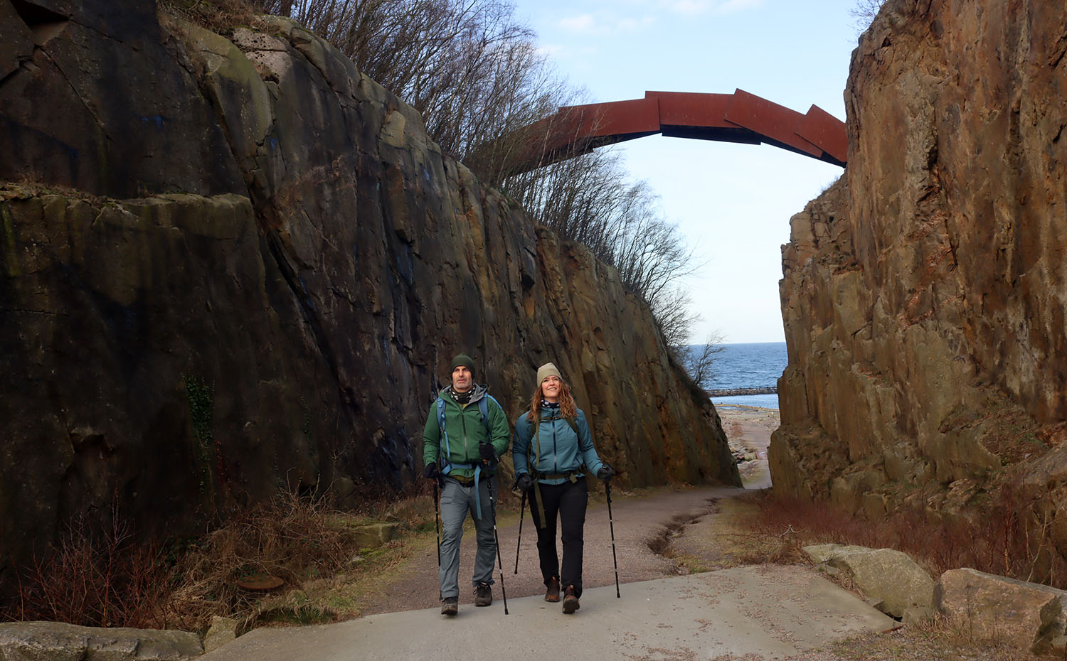 Broen til Bornholm af Peter Bonnen - Ringebakkerne ved Vang på Bornholm - DGI broen