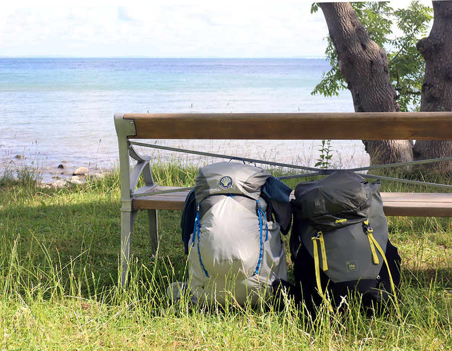 Letvægtsrygsække Osprey Levity 45L og Bergans Helium 55L