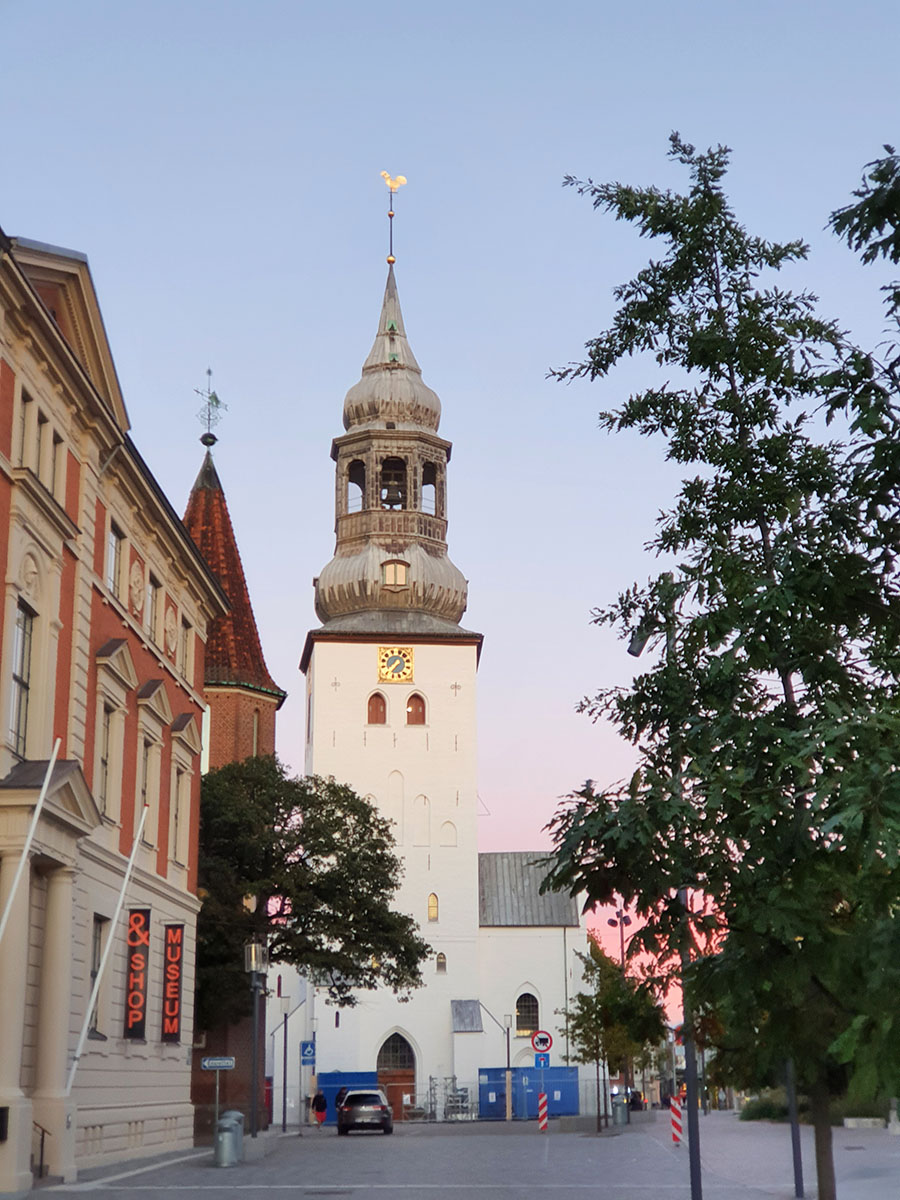 Solnedgang Budolfi Kirke