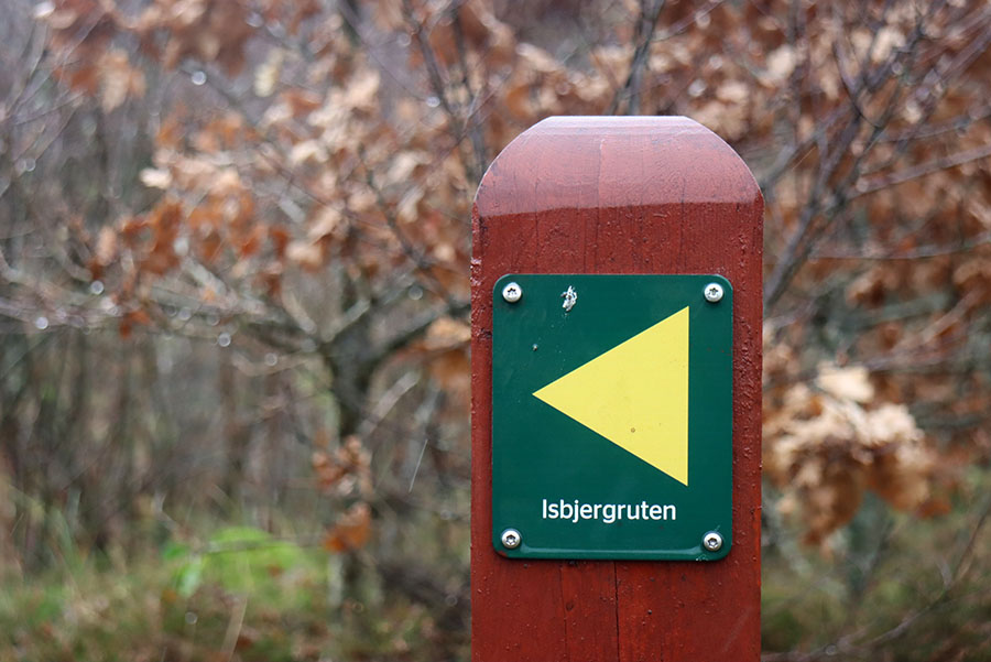 Er Isbjergruten skiltet i Thy Nationalpark