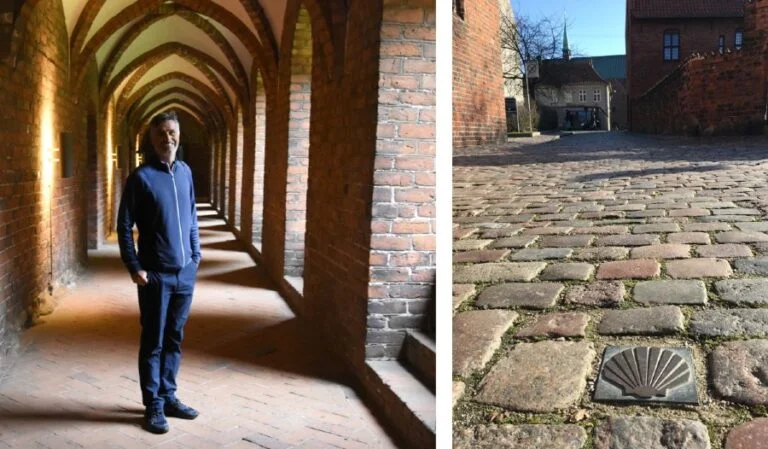 Søjlegangen om pilgrimsmuslingen ved Sankt Mariæ Kloster i Helsingør