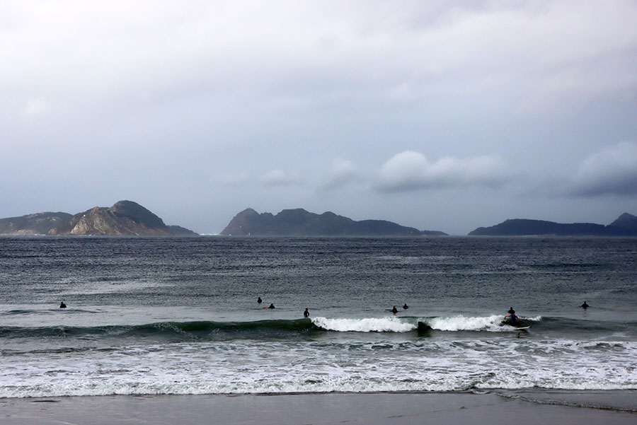 Surfing ved Atlanterhavet