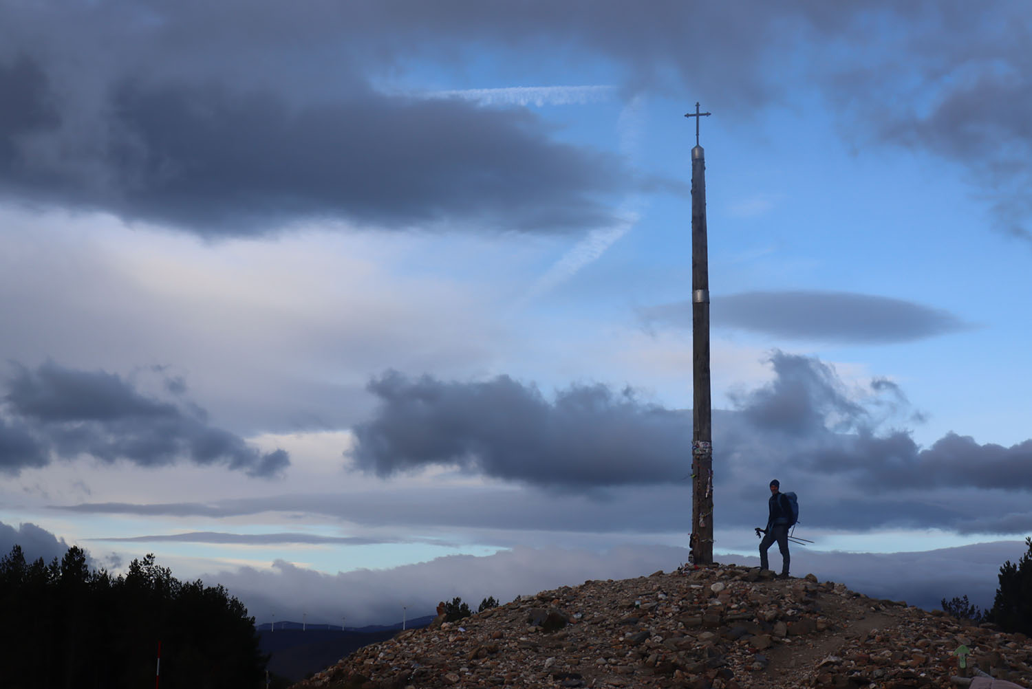 Jernkorset Cruz de Ferro på caminoen