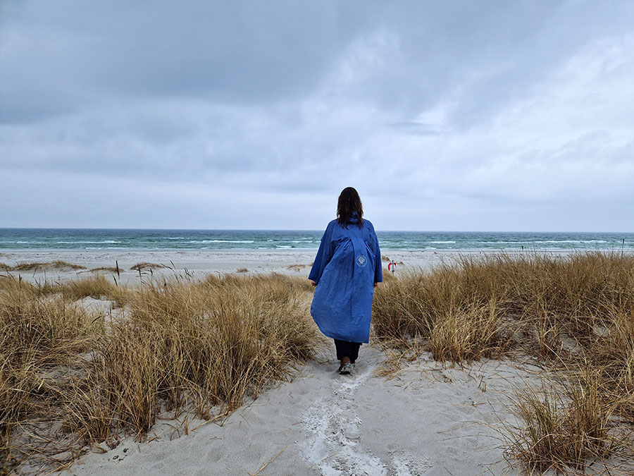 Udsigten over Dueodde Strand fra vandrestien