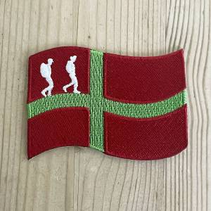 Bornholmsflag til rygsækken - broderet mærke