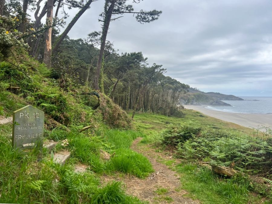 Alternativ rute på Camino del Norte mellem Luarca og Navia