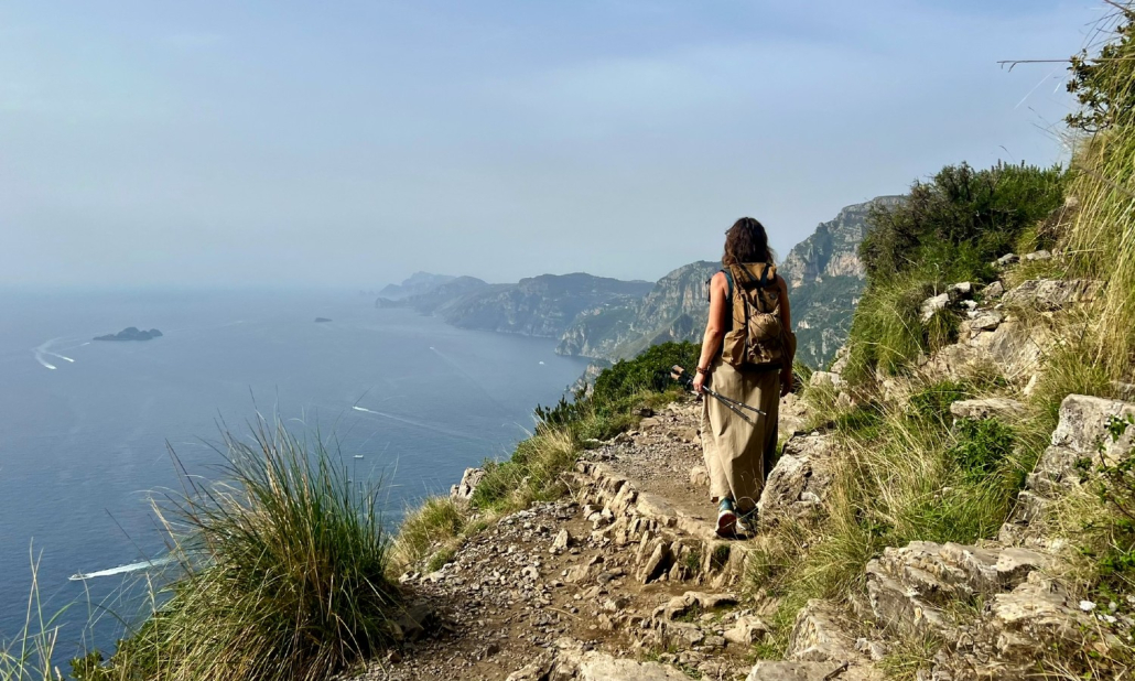 Vandrer på Sentiero degli dei, Gudernes sti i Italien