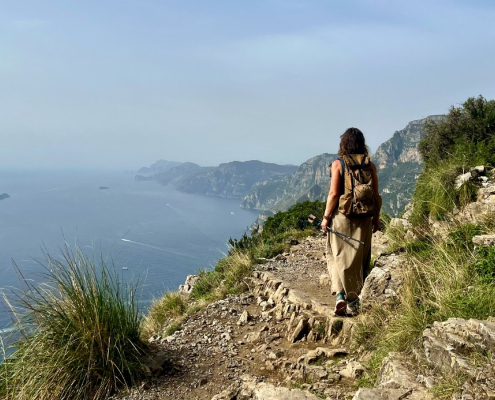 Vandrer på Sentiero degli dei, Gudernes sti i Italien