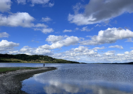 Udsigt over Katbjerg Odde ved Mariager fjord