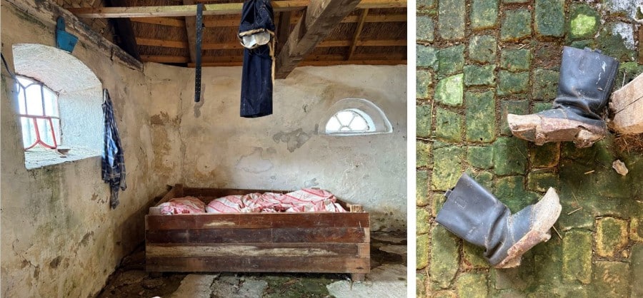 Hø-seng ved Halkær Mølle