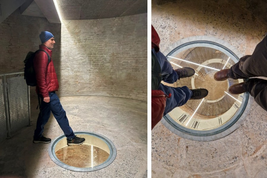 Vindue i gulvet på Hammer Bakker Ruten - en af Hærvejens perler.