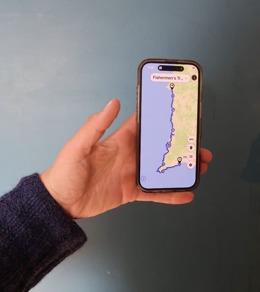 App til Fishermen's Trail