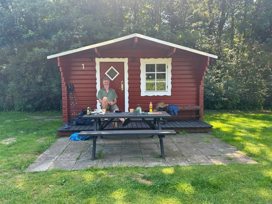 Overnatningshytte på Enderupskov Camping.