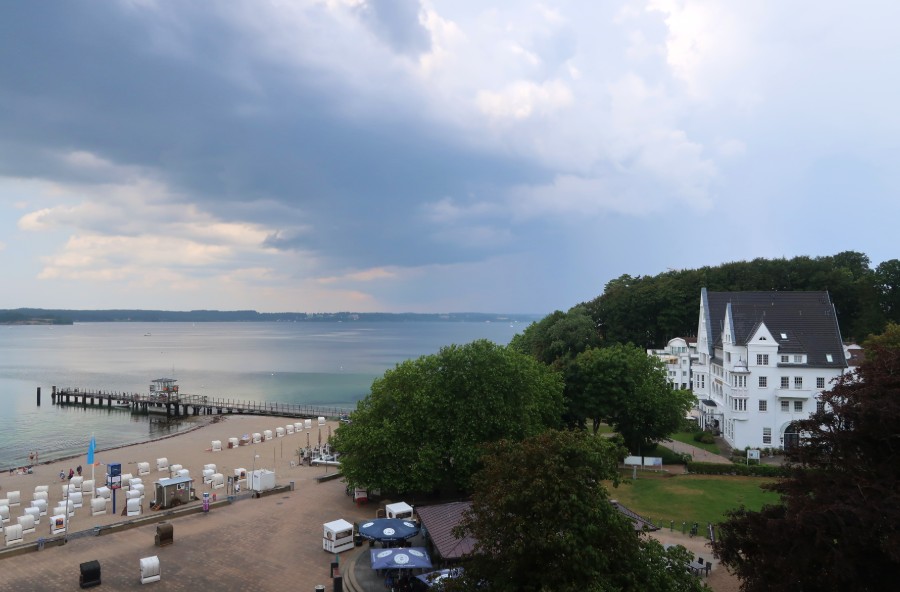 Udsigt over Flensborg Fjord fra hotel Intermar