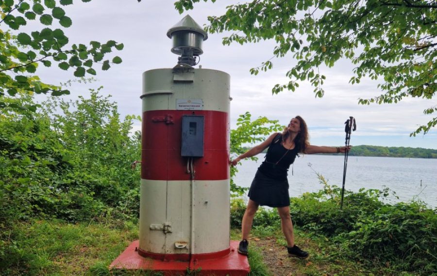 Sottrup Fyr på Alssund-stien ved Sønderborg på Als