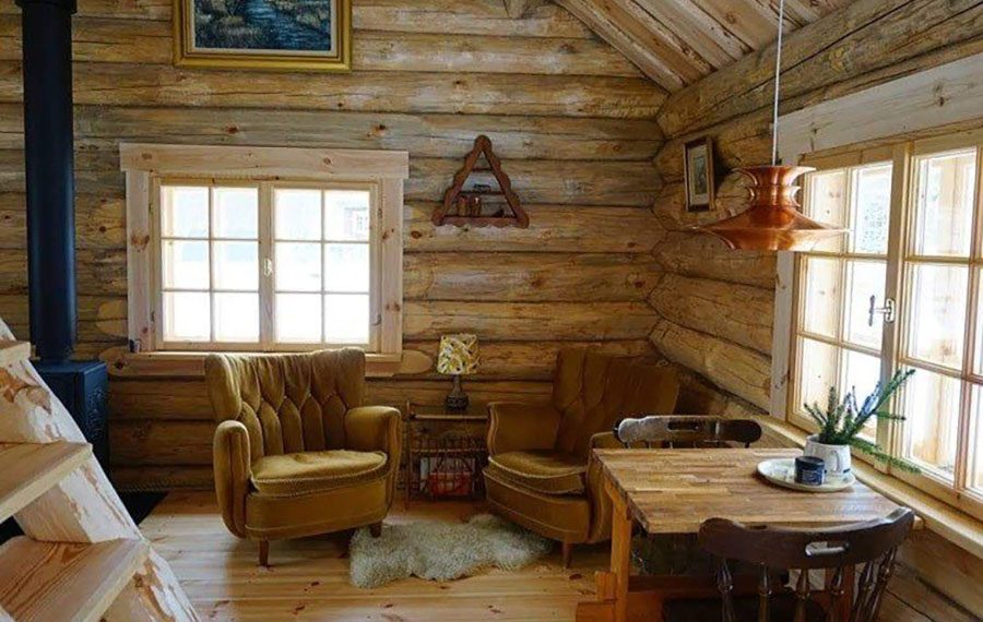 Hærvejshytten i Nørre Snede bjælkehytte