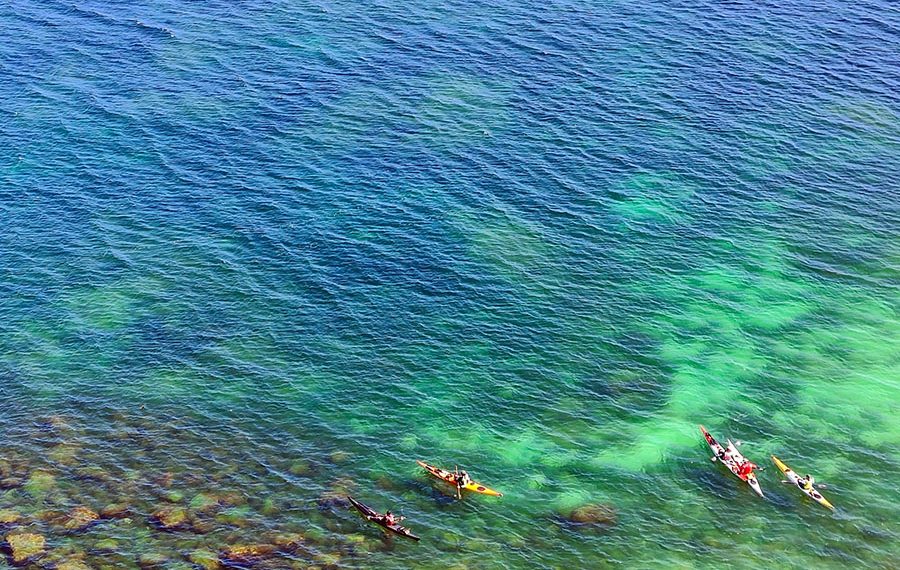 Udsigt fra Trampestien Stevns Klint