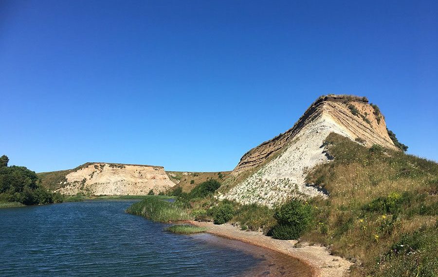 Vandrerute-ejerslev-havn-mors-jylland-soe-moler-fossiler
