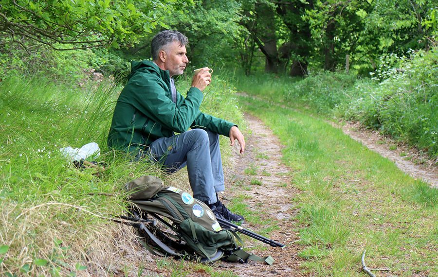 Vandrerute-roervig-korshage-hoejsandet-pause-termokande