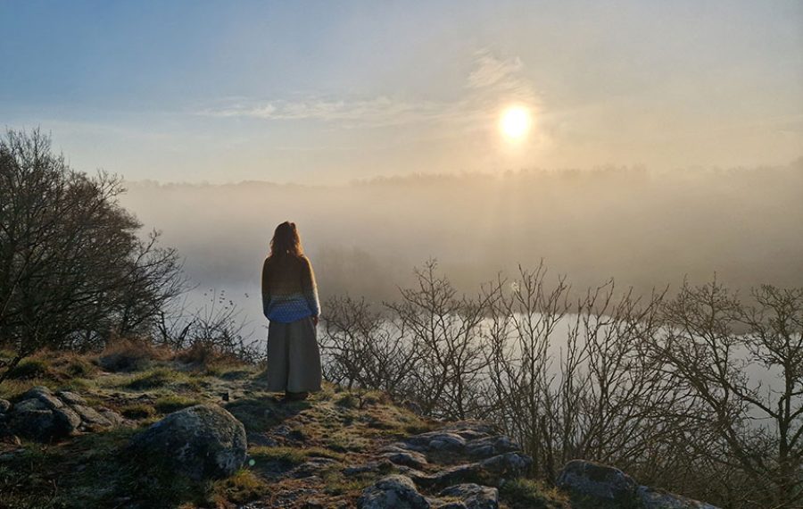 Mosekonens bryg over Spellinge Mose ved Storeborg på Bornholm